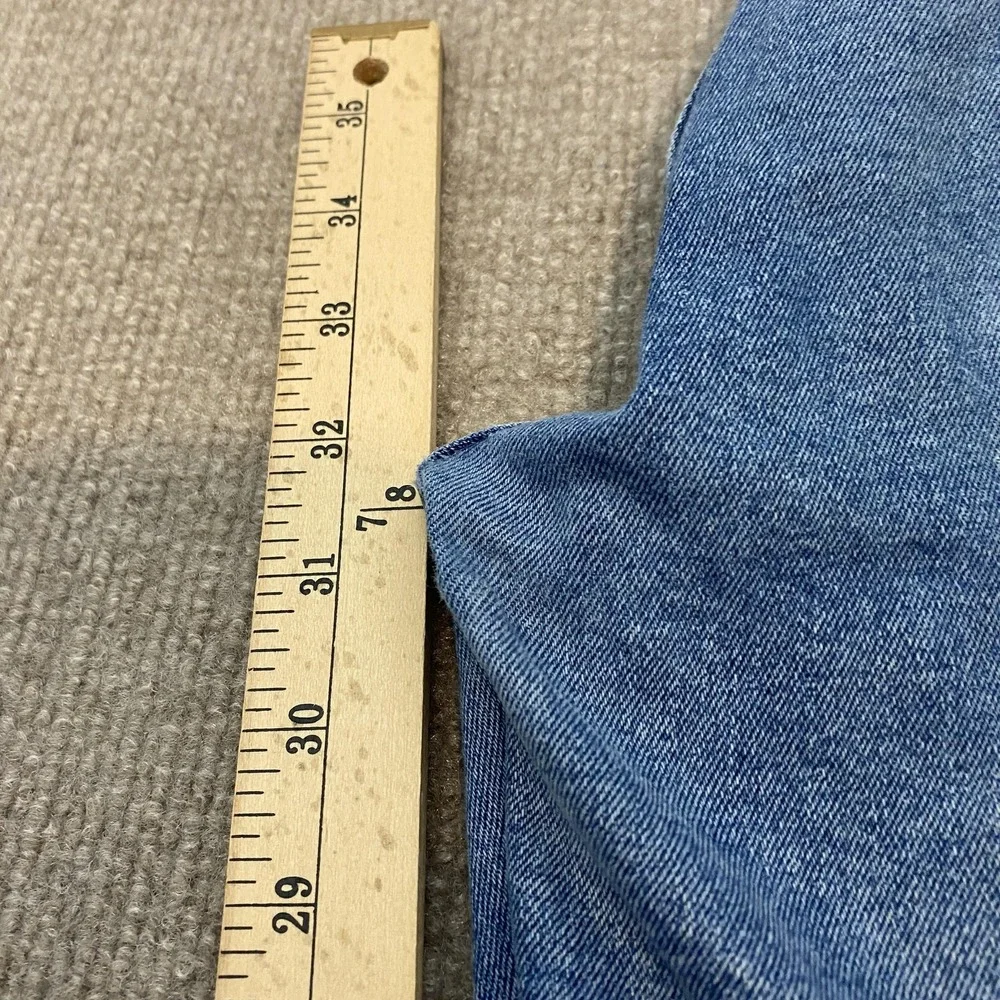 Levis Jeans Mens 31x32 Blue Regular Straight Stretch Distressed Denim Pants